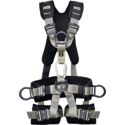 Helkroppssele med høy komfor og behagelig fjæring FLY'IN 3 med arbeidsposisjoneringsbelte, 2 forankringspunkter med 4 automatisk spenner / S - L