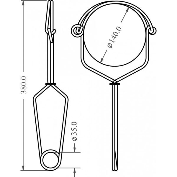 Forankring rustfritt stål 140 mm - Bilde 4