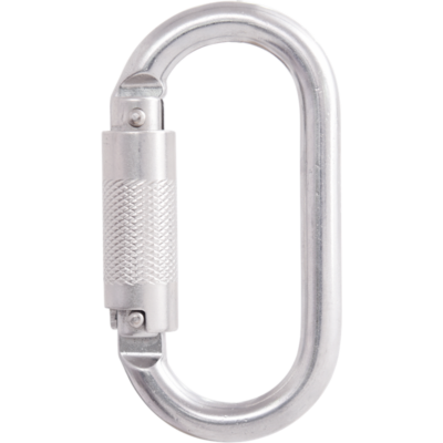 Karabiner kvartturnlås stål 18 mm